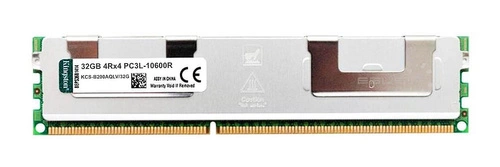 Paměť RAM 1x 32GB Kingston ECC REGISTERED DDR3 4Rx4 1333MHz PC3-10600 RDIMM | KCS-B200AQLV/32G