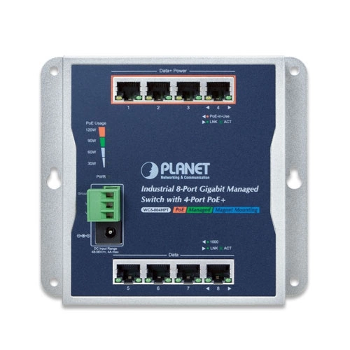 Přepínač Planet WGS-804HP 8x 1Gb 120 W PoE+
