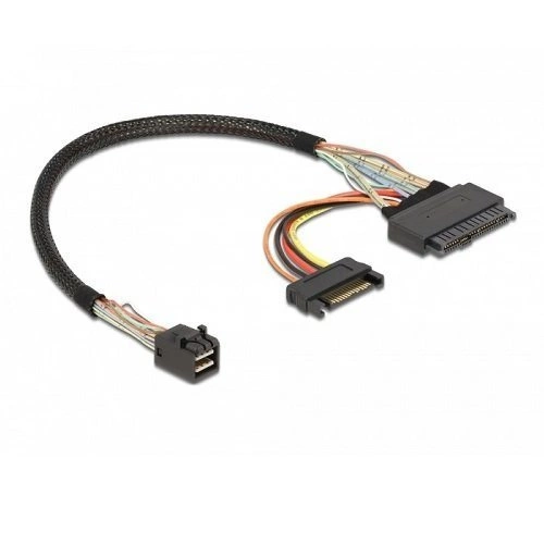 Delock Kabel SFF-8643 > U.2 SFF-8639 + SATA power connector 0.3m | 84823