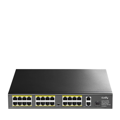 Přepínač Cudy FS1026PS1 24x 100Mb | 1x 1Gb 1x SFP 300 W PoE+