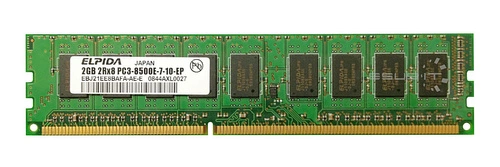 Paměť RAM 1x 2GB ELPIDA ECC UNBUFFERED DDR3 2Rx8 1066MHz PC3-8500 UDIMM | EBJ21EE8BAFA-AE-E