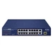Přepínač Planet FGSD-1821P 16x 100Mb | 1x 1Gb 1x RJ-45/SFP 185 W PoE+