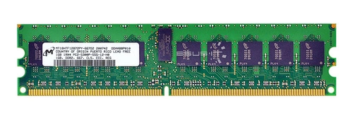 Paměť RAM 1x 1GB Samsung ECC REGISTERED DDR2 667MHz PC2-5300 RDIMM | MT18HTF12872PY-667D2