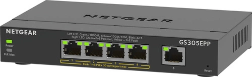 Přepínač Netgear GS305EPP-100PES 5x 1Gb 120 W PoE+