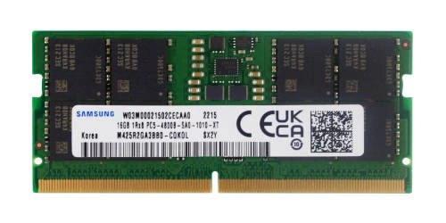 Paměť RAM 1x 16GB Samsung SO-DIMM DDR5 4800MHz PC5-38400 | M425R2GA3BB0-CQK