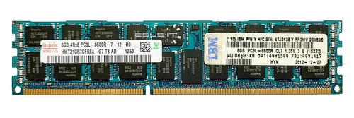 Paměť RAM 1x 8GB Hynix ECC REGISTERED DDR3 4Rx8 1066MHz PC3-8500 RDIMM | HMT31GR7CFR8A-G7