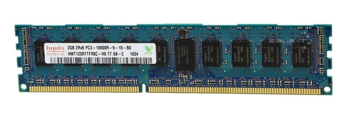 Paměť RAM 1x 2GB Hynix ECC REGISTERED DDR3 1333MHz PC3-10600 RDIMM | HMT125R7TFR8C-H9