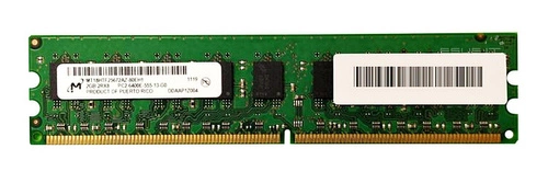 Paměť RAM 1x 2GB Micron ECC UNBUFFERED DDR2 800MHz PC2-6400 UDIMM | MT18HTF25672AZ-80EH1