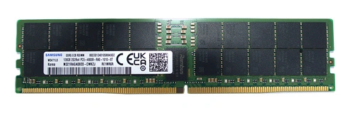 Paměť RAM 1x 128GB Samsung ECC REGISTERED DDR5 4Rx4 4800MHz PC5-38400 RDIMM | M321RAGA0B20-CWK