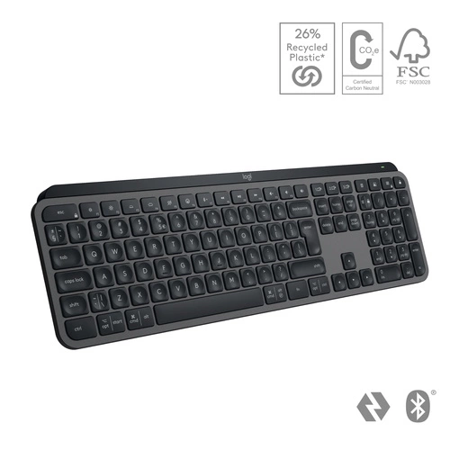 Klávesnice Bezdrátové připojení Logitech Klíče MX S QWERTY
