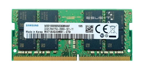 Paměť RAM 1x 32GB Samsung SO-DIMM DDR4 2666MHz PC4-21300 | M471A4G43MB1-CTD