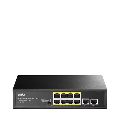 Přepínač Cudy FS1010P 10x 100Mb 120 W PoE+
