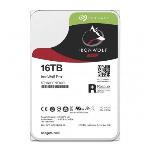 Pevný disk Seagate IronWolf PRO 3.5'' HDD 16TB 7200RPM SATA 6Gb/s 256MB | ST16000NE000