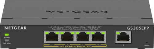 Přepínač Netgear GS305EPP-100PES 5x 1Gb 120 W PoE+