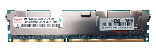 Paměť RAM 1x 4GB Hynix ECC REGISTERED DDR3 1333MHz PC3-10600 RDIMM | HMT151R7BFR4C-H9