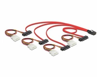 Delock Kabel (83059) mini SAS SFF-8087 | 4 x SAS SFF-8482 + power 0.5m. | 83059