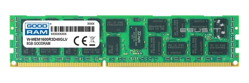Paměť RAM 1x 8GB GoodRAM ECC REGISTERED DDR3 2Rx4 1600MHz PC3-12800 RDIMM | W-MEM1600R3D48GLV