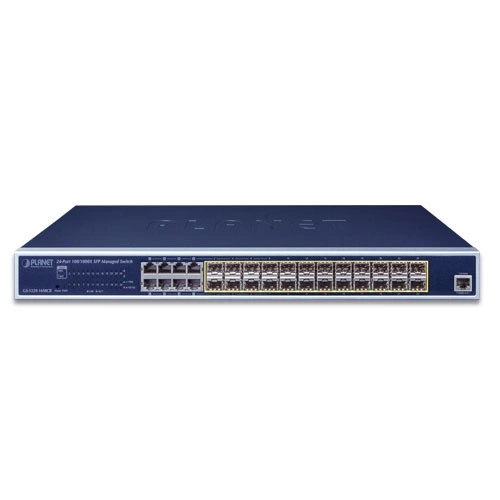 Přepínač Planet GS-5220-16S8CR 20x SFP 4x RJ-45/SFP