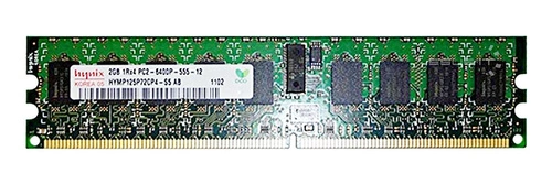 Paměť RAM 1x 2GB Hynix ECC REGISTERED DDR2 800MHz PC2-6400 RDIMM | HYMP125P72CP4-S5