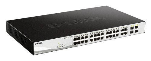Přepínač D-Link DGS-1210-24P 24x 1Gb 4x SFP 85 W PoE+