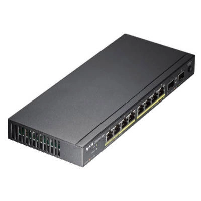 Přepínač Zyxel GS1100-10HP-EU0101F 8x 100Mb 2x SFP 240 W PoE+