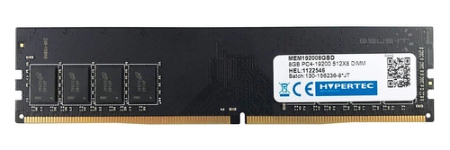 Paměť RAM 1x 8GB HYPERTEC NON-ECC UNBUFFERED DDR4 2400MHz PC4-19200 UDIMM | MEM192008GBD