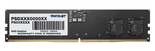 Paměť RAM 1x 8GB Patriot NON-ECC UNBUFFERED DDR5 4800MHz PC5-38400 UDIMM | PSD58G480041