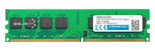Paměť RAM 1x 4GB HYPERTEC NON-ECC UNBUFFERED DDR2 800MHz PC2-6400 UDIMM | MEM64004GBD