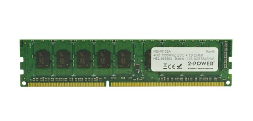 Paměť RAM 1x 4GB 2-POWER ECC UNBUFFERED DDR3 1066MHz PC3-8500 UDIMM | MEM8102A