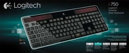 Klávesnice Bezdrátové připojení Logitech Bezdrátová solární klávesnice K750 QWERTZ