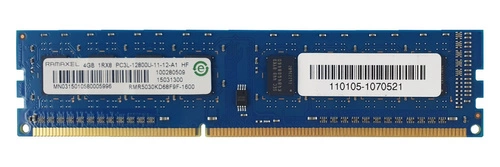 Paměť RAM 1x 4GB Ramaxel NON-ECC UNBUFFERED DDR3 1600MHz PC3-12800 UDIMM | RMR5030KD68F9F