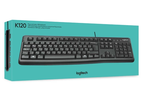 Klávesnice Drátové připojení Logitech Klávesnice K120 pro firmy QWERTY
