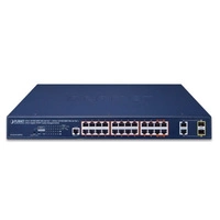 Přepínač Planet GS-4210-24HP2C 24x 1Gb 2x RJ-45/SFP 515 W PoE++