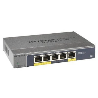 Přepínač Netgear GS105PE-10000S 5x 1Gb 19 W PoE