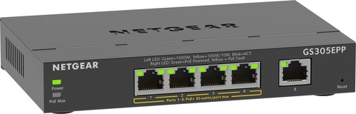 Přepínač Netgear GS305EPP-100PES 5x 1Gb 120 W PoE+