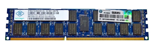 Paměť RAM 1x 8GB Nanya ECC REGISTERED DDR3 1333MHz PC3-10600 RDIMM | NT8GC72C4NG0NK-CG
