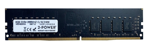 Paměť RAM 1x 8GB 2-POWER NON-ECC UNBUFFERED DDR4 2666MHz PC4-21300 UDIMM | MEM9203A