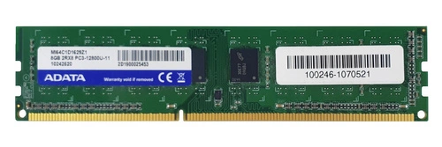 Paměť RAM 1x 8GB ADATA NON-ECC UNBUFFERED DDR3 1600MHz PC3-12800 UDIMM | MI64C1D1629Z1