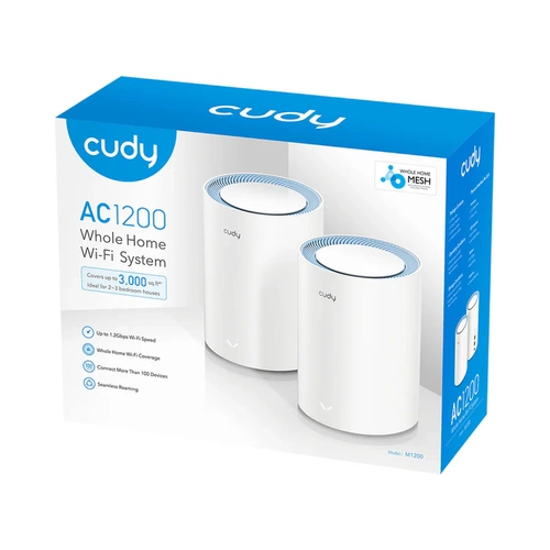Access Point Cudy M1200(2-PACK) 2.4 GHz | 5 GHz 867 Mb/s 802.11 a/b/g/n/ac