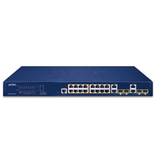 Síťový přepínač Planet GS-4210-16P4C 16x 1Gb 4x RJ-45/SFP 240 W PoE+