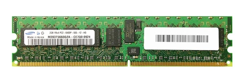 Paměť RAM 1x 2GB Samsung ECC REGISTERED DDR2 800MHz PC2-6400 RDIMM | M393T5660QZA-CE7Q0