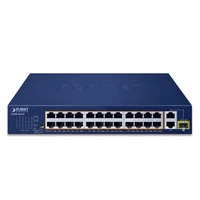 Síťový přepínač Planet FGSD-2621P 8x 100Mb 2x RJ-45/SFP 120 W PoE+