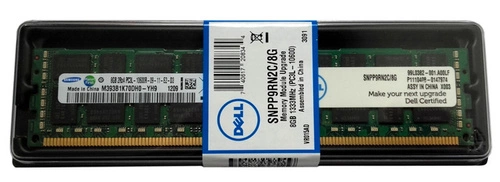 Paměť RAM 1x 8GB DELL PowerEdge & Precision Workstation DDR3 1333MHz ECC REGISTERED DIMM | SNPP9RN2C/8G