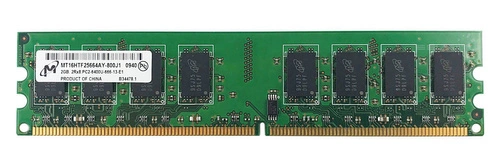 Paměť RAM 1x 2GB Micron NON-ECC UNBUFFERED DDR2 800MHz PC2-6400 UDIMM | MT16HTF25664AY-800
