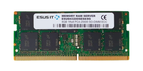 Paměť RAM 1x 8GB ESUS IT DDR4 1Rx8 3200MHz PC4-25600 SO-DIMM ECC | ESUD43200SES8/8G