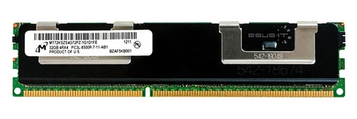 Paměť RAM 1x 32GB Micron ECC REGISTERED DDR3 1066MHz PC3-8500 RDIMM | MT72KSZS4G72PZ-1G1D1FE