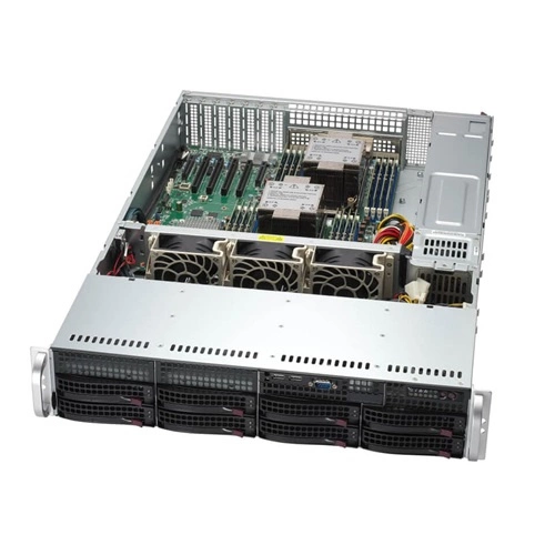 Serverová platforma Supermicro 2U 621P-TR SYS-621P-TR Intel x 2 DDR5 x 16 8 x 3.5" SATA/SAS/NVME PSU 1+0