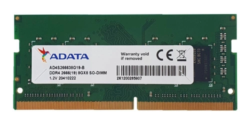 Paměť RAM 1x 8GB ADATA SO-DIMM DDR4 2666MHz PC4-21300 | AD4S266638G19-B