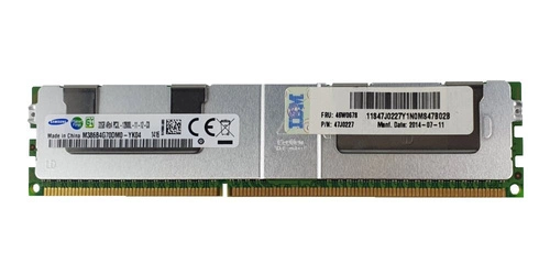 Paměť RAM 1x 32GB Samsung LOAD REDUCED DDR3 4Rx4 1600MHz PC3-12800 LRDIMM | M386B4G70DM0-YK04Q