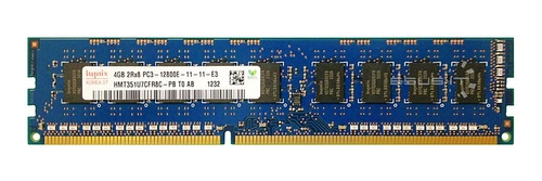 Paměť RAM 1x 4GB Hynix ECC UNBUFFERED DDR3 2Rx8 1600MHz PC3-12800 UDIMM | HMT351U7CFR8C-PB